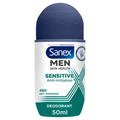 Sanex Men Sensitive 48H Antiperspirant Roll-On Deodorant 50Ml