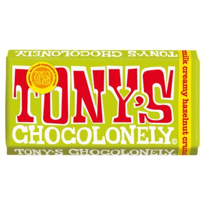 TONYS Tony's Chocolonely Milk Chocolate Creamy Hazelnut Crunch 180G