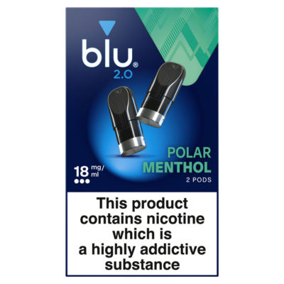 Blu 2.0 2.0 Polar Menthol Vape Pods 18mg/ml - ASDA Groceries