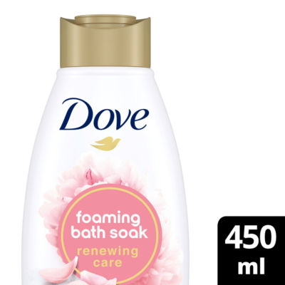 Dove Renewing Care Peony & Rose Foaming Bath Soak 450 ml