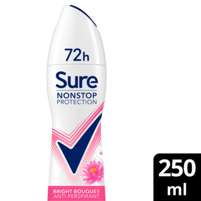 Sure Nonstop Protection Bright Bouquet Anti-Perspirant Aerosol 250 Ml