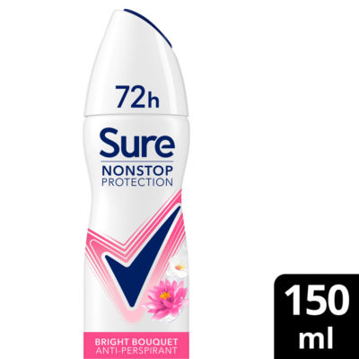 Sure Nonstop Protection Anti-Perspirant Aerosol Bright Bouquet 150Ml - Image 5