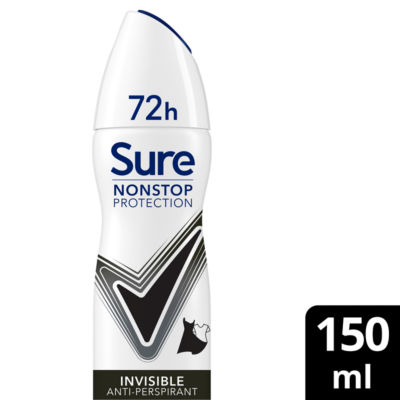 Sure Nonstop Protection Anti-Perspirant Aerosol Invisible Black & White 150 ml
