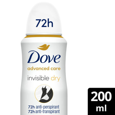 Dove Women Invisible Dry 72h Advanced Care Antiperspirant Deodorant 200ml
