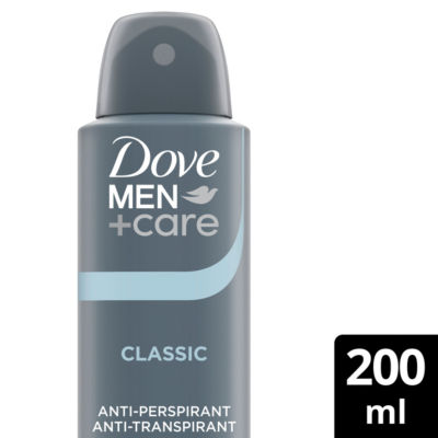 Dove Men's White +Care Classic 'Antiperspirant' 48H Sweat Protection Deo 200Ml, 3Pk In - Image 4