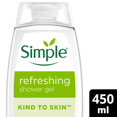 Simple Refreshing Kind To Skin Shower Gel Body Wash 450ml