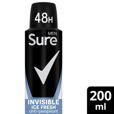 Sure Men Invisible Ice Fresh Anti-Perspirant Aerosol 200 Ml