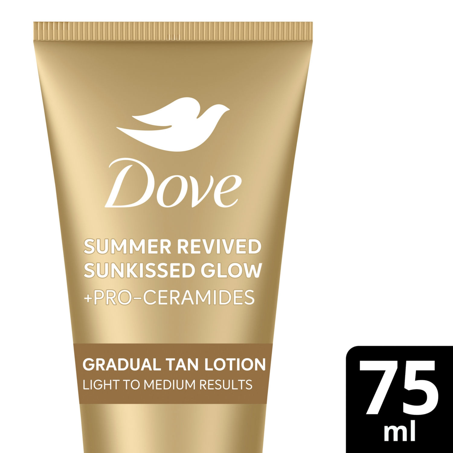 Dove Summer Revived Self Tan for Face and Body Light to Medium Gradual Tanning Lotion 75 ml