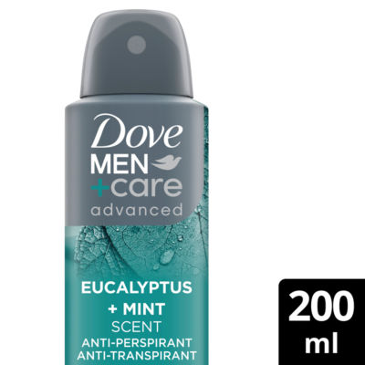 Dove Men's+Care Adv 'AntiPerspirant' Deo Spray, 6x200ml in Grey
