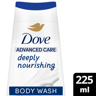Dove Deeply Nourishing 24hr Moisturisation Advanced Care Body Wash Shower Gel 225ml