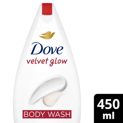 Dove Silky Velvet Body Wash Shower Gel 450 ml