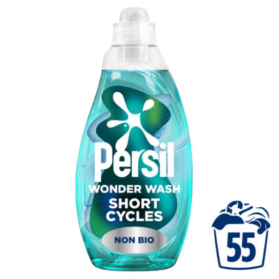 Persil Wonder Wash Non Bio Liquid Detergent Speed Clean 1.485 L (55 washes)