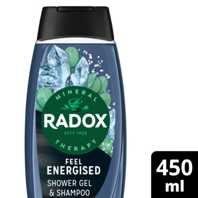 Radox Feel Energised 2-In-1 Shower Gel & Shampoo 450 Ml