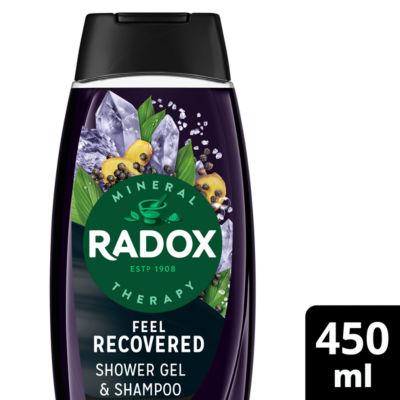 Radox Feel Recovered Male Shower Gel & Shampoo   450ml