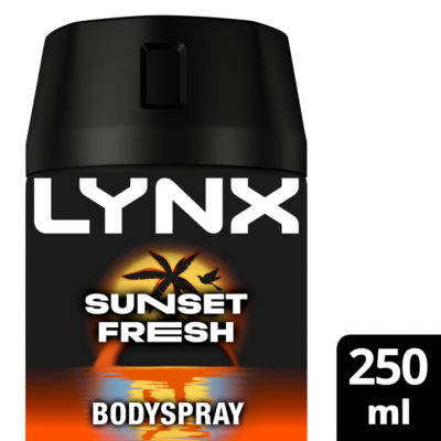 Lynx Sunset Fresh Body Spray 250ml Mens Deodorant 48H Mango Mandarin Scent - Image 3