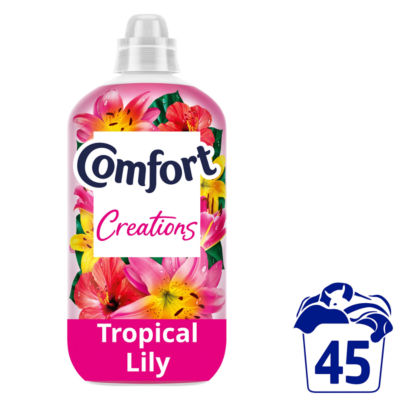 Comfort Perfume Creations Fabric Conditioner Tropical Lily 45 washes (1.35 L)