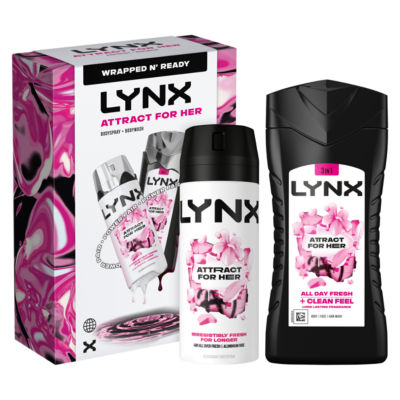 Lynx Attract for Her Bodyspray & Bodywash Gift Set