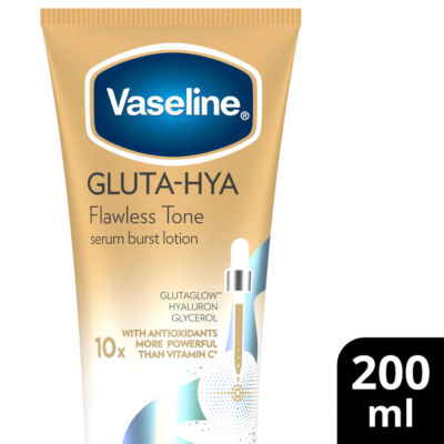 Vaseline Gluta-Hya Flawless Tone Body Lotion 200ml & Cocoa Lip Balm, 20g Duo - Image 5