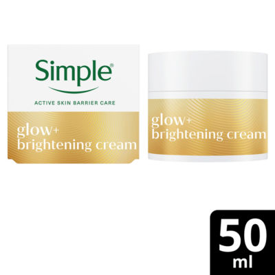 Simple Glow+ Brightening Gel Face Cream Moisturiser 50ml