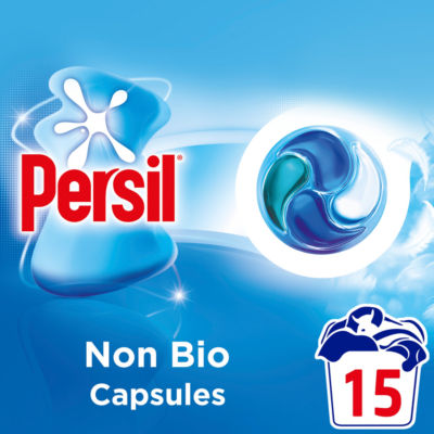 Persil Non Bio 4 In 1 Fast-Dissolving Laundry Capsules, 15 Washes
