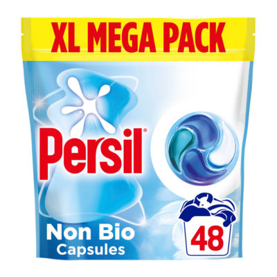 Persil Non Bio 4 In 1 Fast-Dissolving Laundry Capsules, 48 Washes