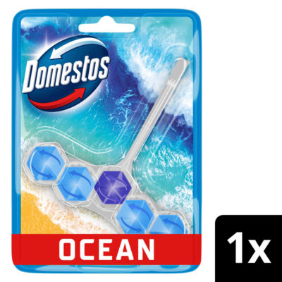 Domestos Power 5 Toilet Rim Block Freshener Ocean 50g