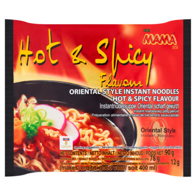 Mama Oriental Style Instant Noodles Hot & Spicy Flavour 90G