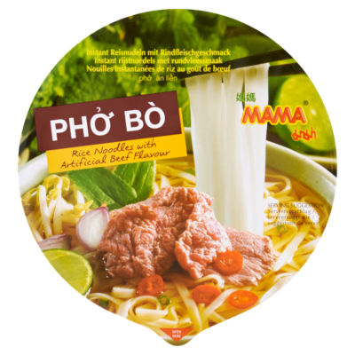 Mama Rice Noodles with Artificial Beef Flavour 65g