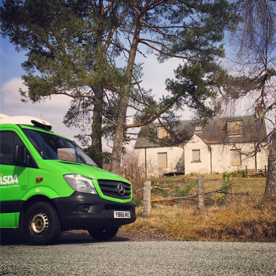 Asda delivery to youth hostel at Glencoe