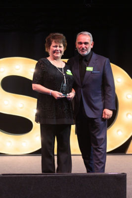 Our fantastic colleague Andrew from our Stenhousemuir store wins customer hero award at Being Asda Awards