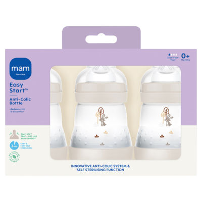 MAM Easy Start Anti-Colic Bottle 0+ Months 3 x 160ml