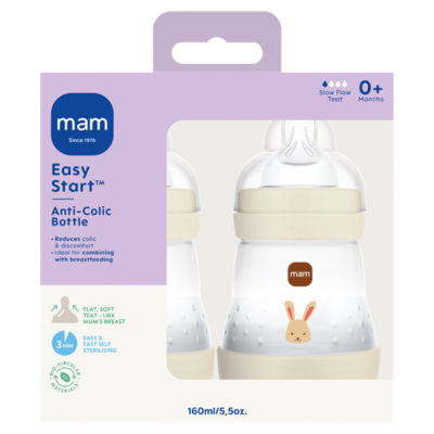 MAM Easy Start Anti-Colic Bottle 0+ Months 2 x 160ml