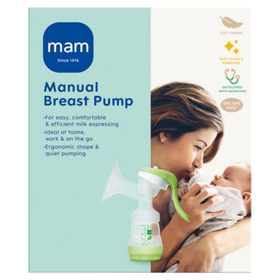 Mam Manual Breast Pump | One Size Fits All Funnel | Quiet And Easy Pumping | Newborn Essentials For Baby Feeding | Various Designs - Image 2