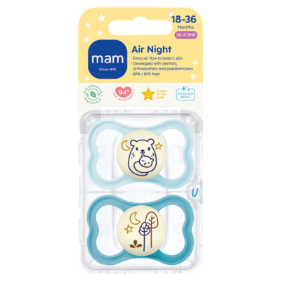 MAM AIR NIGHT 18-36M SOOTHER 2 Pack