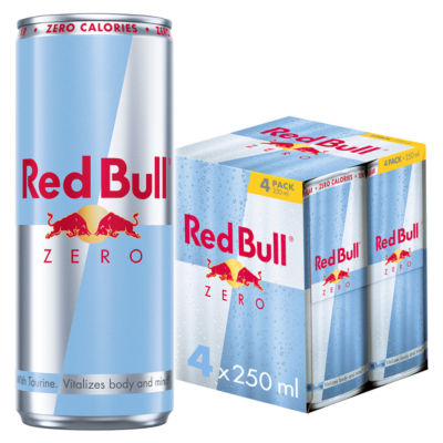 Red Bull Zero Energy Drink 250ml 4 Pack