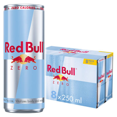 Red Bull L Zero Energy Drink 250Ml 8 Pack