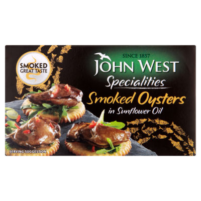 John West Specialities Smoked Oysters In Sunflower Oil 85G