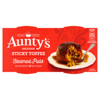 Aunty's Delicious Sticky Toffee Steamed Puds 2 X 95G
