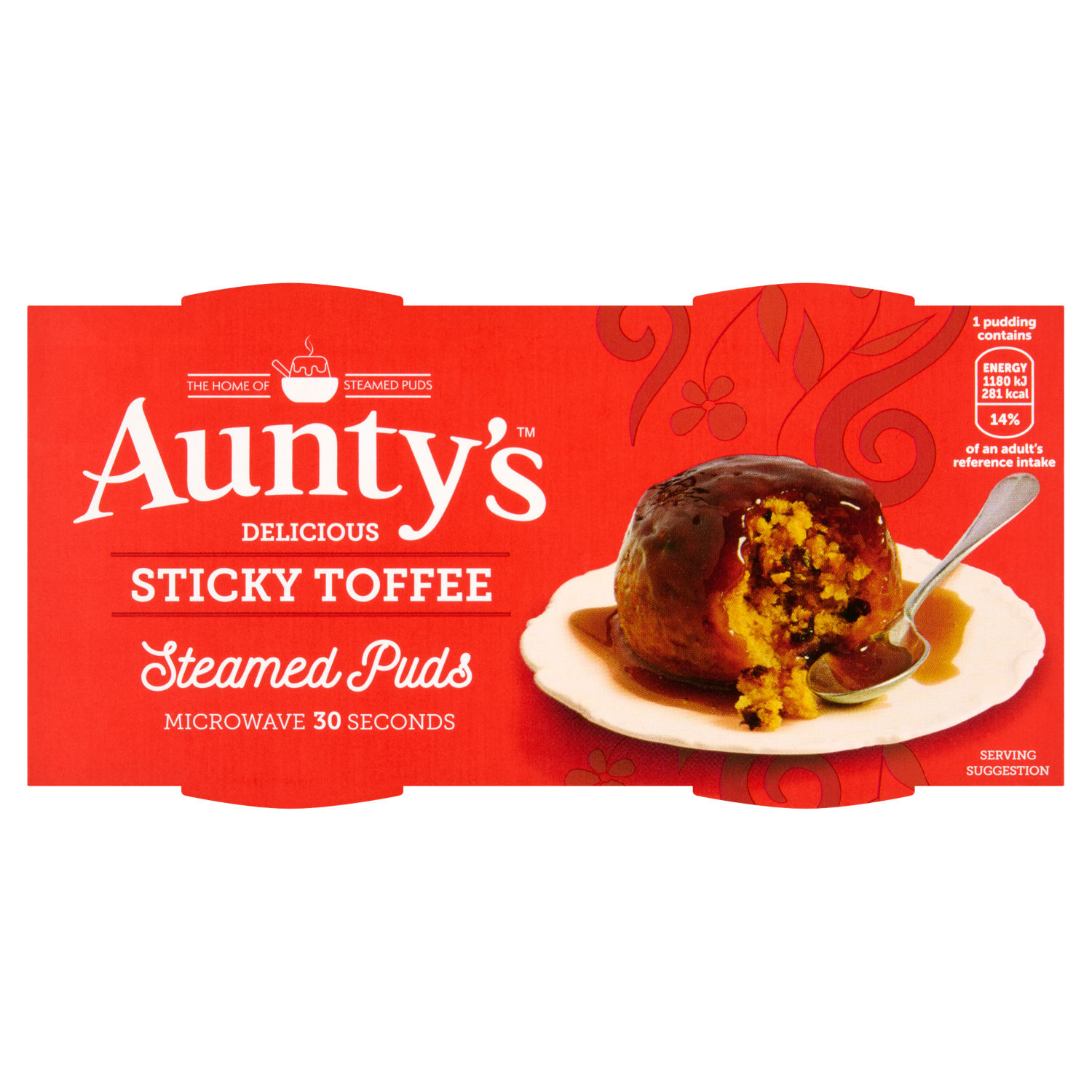Aunty's Sticky Toffee Steamed Pudding 2 x 95g