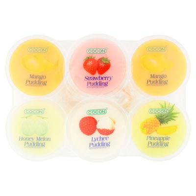 COCON Assorted Fruit Jelly Pudding 6 X 80G