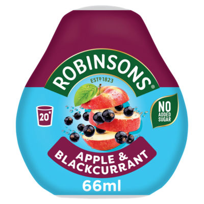 Robinsons Mini Blackcurrant Squash, Low Calorie, Makes 20 Refreshing Drinks - Image 2
