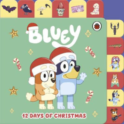 ASDA Bluey: 12 Days of Christmas Tabbed Board Book - Bluey