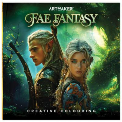 Kids Fae Fantasy - Art Maker Square Colouring Books 4