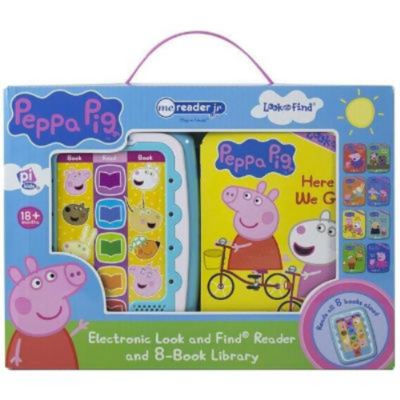 Hardback Peppa Pig: Me Reader Jr Electronic Look and Find Reader and 8-Book Library Sound Book Set - PI Kids