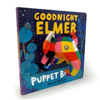 Hardback Goodnight, Elmer Puppet Book - David McKee