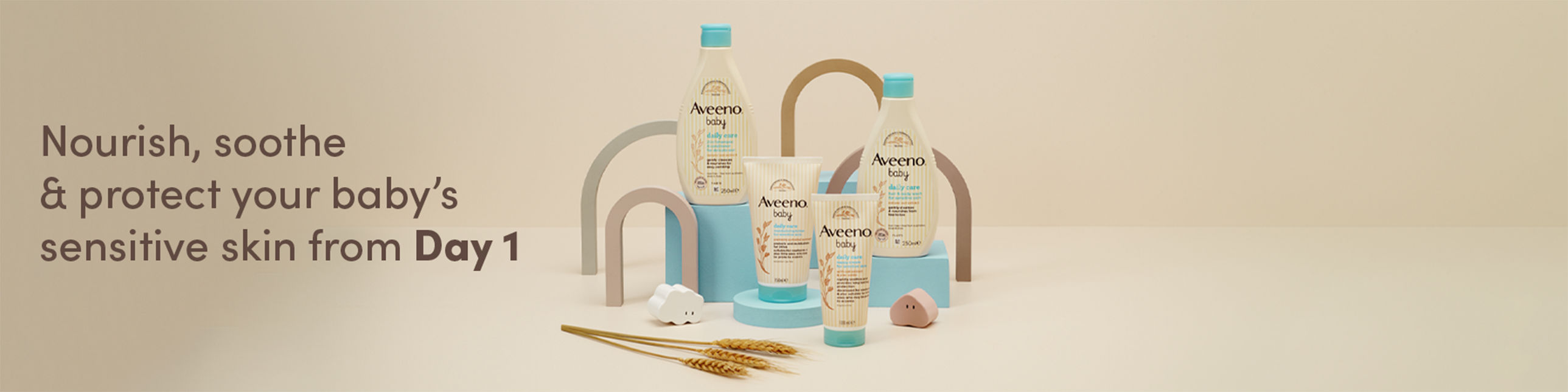 Nourish, soothe & protect your baby's sensitive skin from Day 1