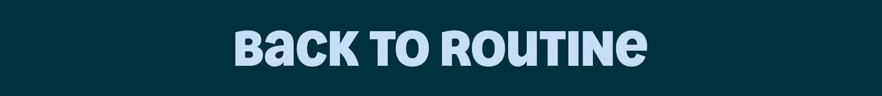 Back To Routine Logo 