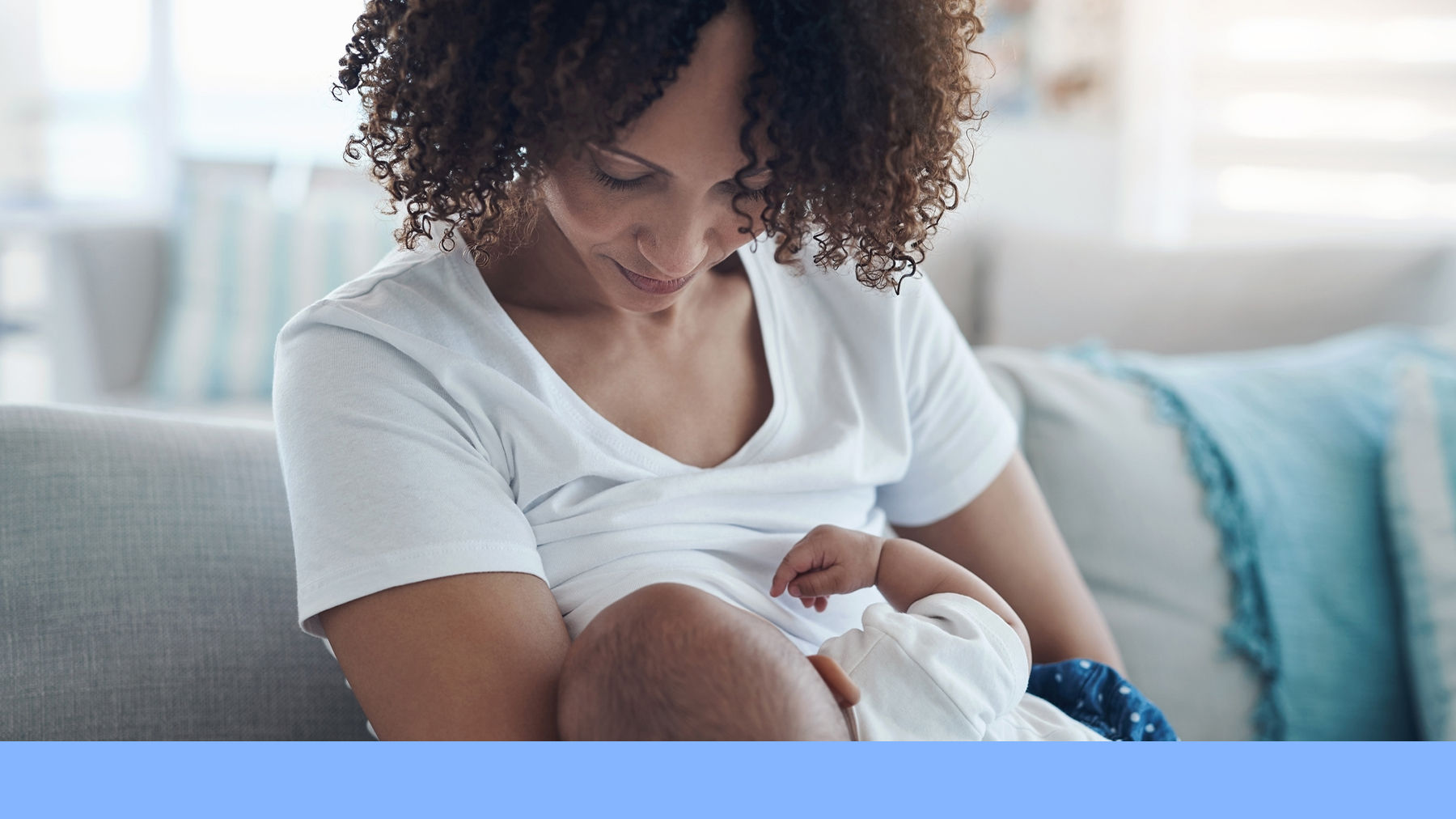 Mother breastfeeding baby