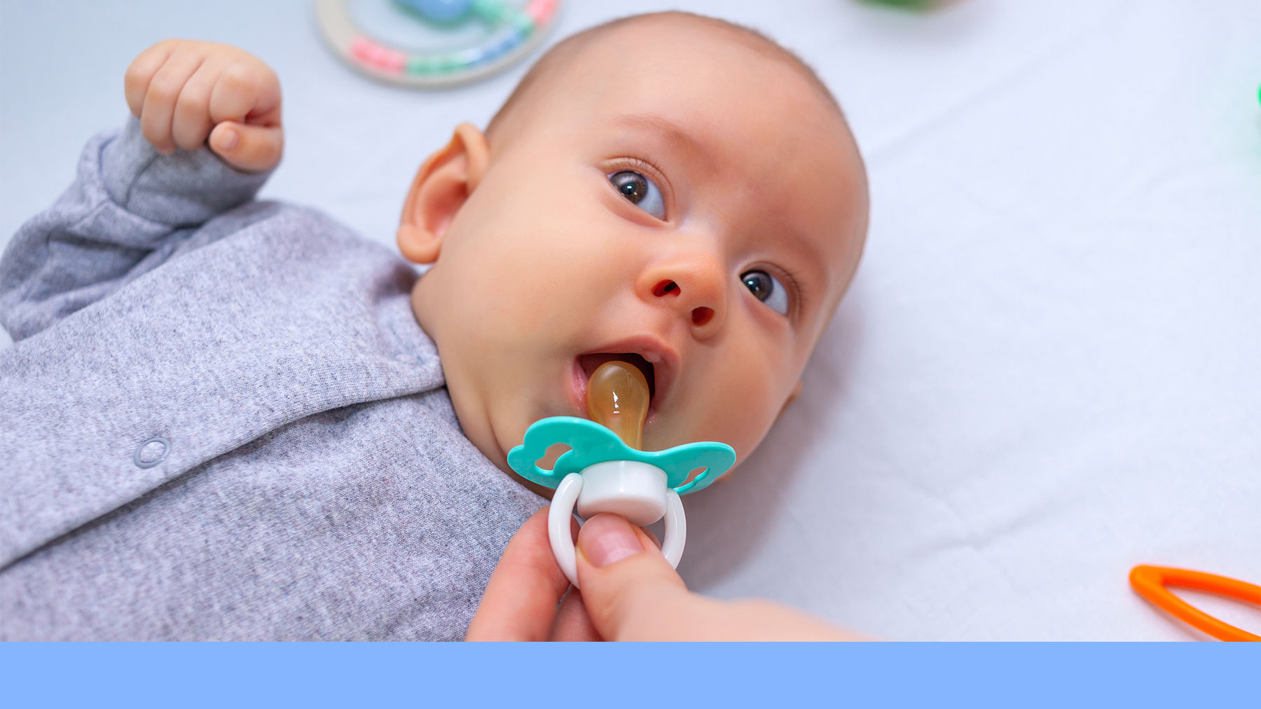 Baby with a dummy