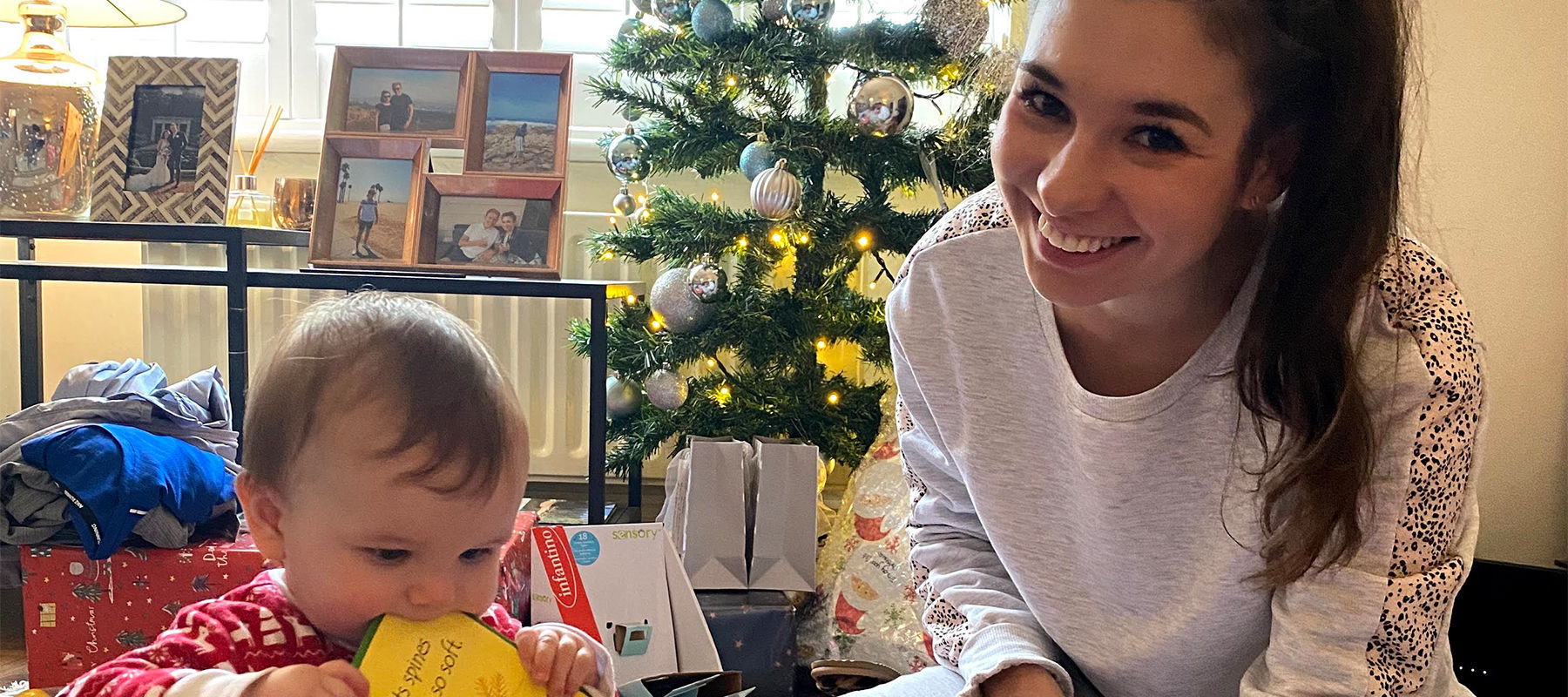 Amber Voller and her baby son